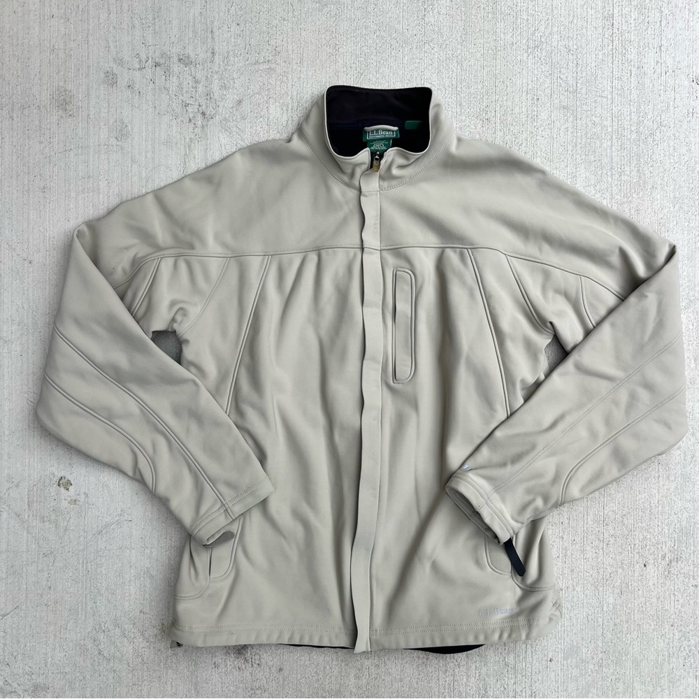 L.L. Bean Wind Stopper Fleece Lined Softshell Jacket - Men's Large Tall